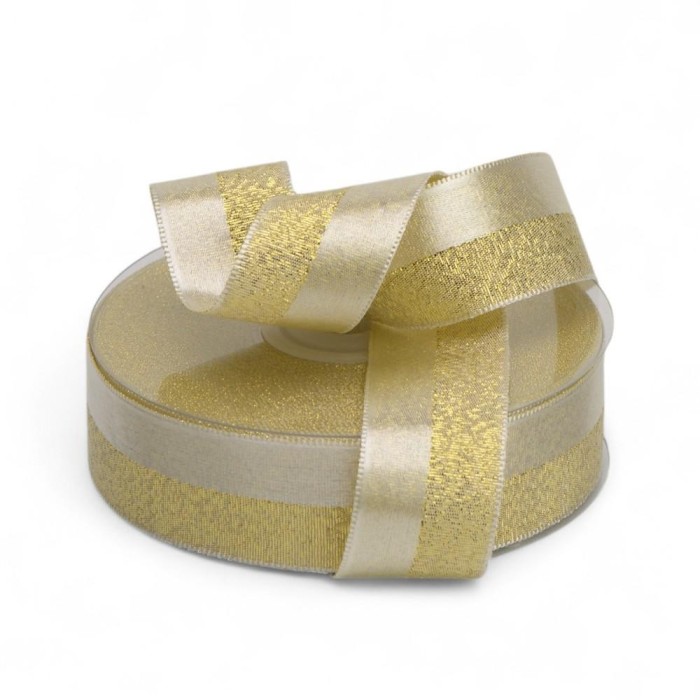 NASTRO RASO BRILLE 25MMX25MT ORO